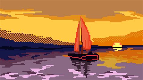 Little Sailing. : r/PixelArt