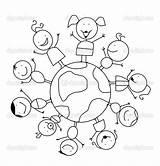 Children Around The World Coloring Pages At GetColoringscom  Free sketch template