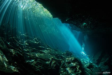 Underwater cave