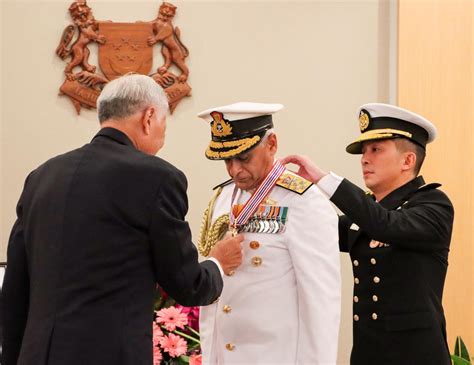 Singapore confers Meritorious Service Medal to former Navy chief Sunil Lanba - The Hindu