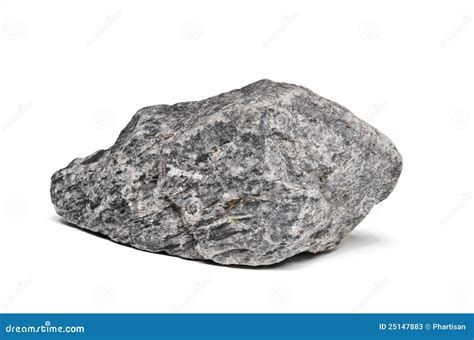 Rock boulder on white stock image. Image of color, large - 25147883