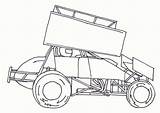 Sprint Car Coloring Dirt Pages Drawing Cars Late Model Track Clipart  sketch template