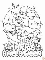 Δωρεάν & Διασκέδαση Bluey Halloween Coloring Pages sketch template