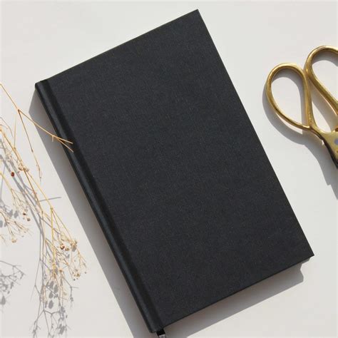 A5 Black Hardbound Notebook