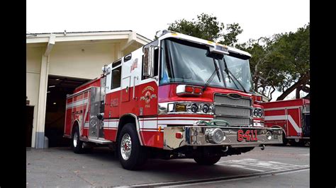 Monterey's New Pierce Quantum Fire Engine 6411 - YouTube