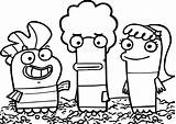 Happy Milo Bea And Oscar Coloring Page  Free Printable Pages sketch template