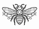 Relaxing Bumblebee Coloring  Page sketch template