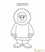 Eskimo Coloring Pages To Print sketch template