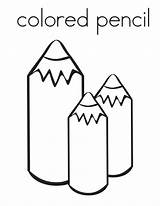 Coloring Pens And Pencils Pages sketch template