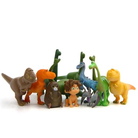 12pcs/set 3 6cm Movie The Good Dinosaur figure Arlo Spot Henry Butch figure set pvc action toys ...