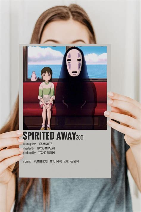 Spirited Away Anime - Çerçevesiz Poster - Duvar Dekoru - Anime Afiş ...