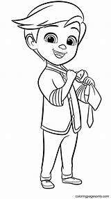 Adorable Baby Boss Coloring Page  Free Printable Pages sketch template