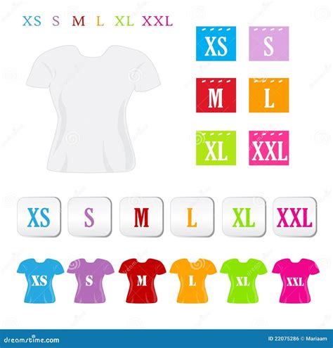 Clothing sizes stock vector. Illustration of colors, wear - 22075286