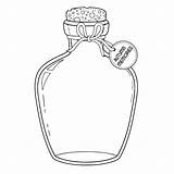 Premium Vector  Glass bottle Design For coloring Book sketch template