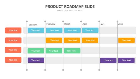 Product Roadmap Slide Template