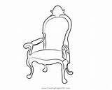Armchair Coloring Sheet sketch template