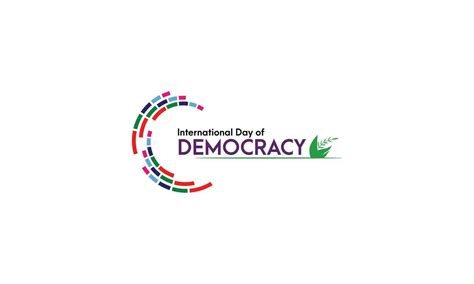 International Day of Democracy logo design 27481155 Vector Art at Vecteezy