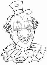 Clown Coloring Pages Cry Later Smile Clowns Printable Faces Template  sketch template