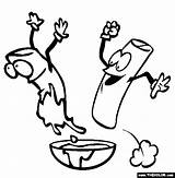 Eggrolls Coloring Pages sketch template