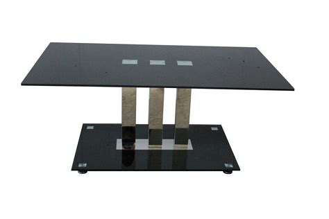 Naples CT12007B black glass coffee table – TJS Furniture