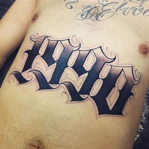 WEBSTA @ orks_tattoos - #1990 | Tattoo lettering, Number tattoo fonts ...