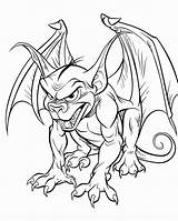 Gargoyle Coloring Pages sketch template