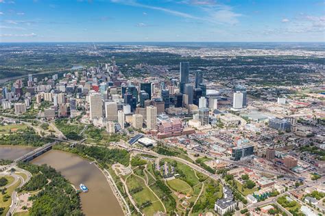 Aerial Photo | Downtown Edmonton Skyline