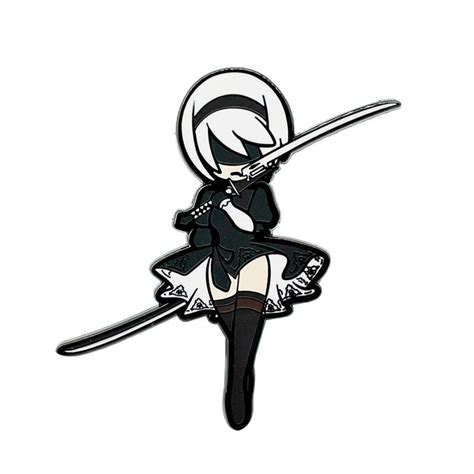 Nier 'Automata | 2B Chibi' Enamel Pin - Distinct Pins