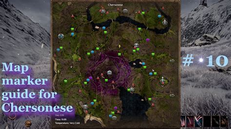 Outward Chersonese / Cierzo full map with markers guide and going to berg and finding Rissa ...