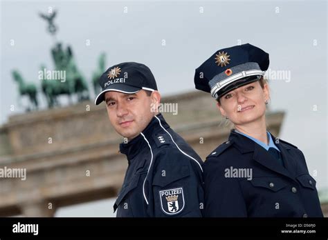 Police officers present Berlin police's new uniform in Berlin, Germany ...