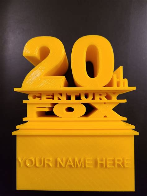 20th Century Fox Logo Twentieth Century Fox 3D Printed | Etsy