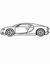 Bugatti Veyron Coloring Page sketch template