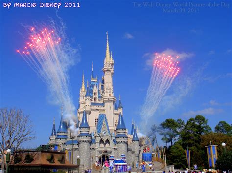 The Walt Disney World Picture of the Day: Cinderella Castle - Fireworks During the Day