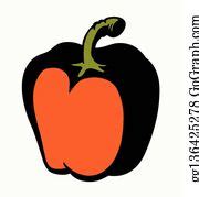 19 Big Pepper Vector Drawing Icon Clip Art | Royalty Free - GoGraph