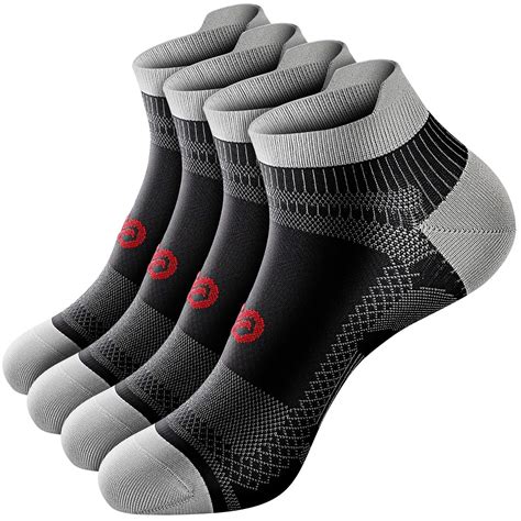 Buy PUS Ankle Compression Sock for Men and Women 2/4/6 Pairs, Low Cut Compression Running Sock ...