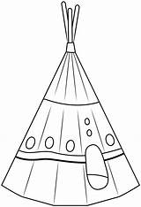 Teepee Printable Template  Free Papercraft Templates sketch template