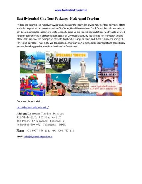 Best Hyderabad City Tour Packages - Hyderabad Tourism