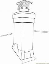 Single Flue Stainless Steel Chimney Coloring Page For Kids  Free sketch template