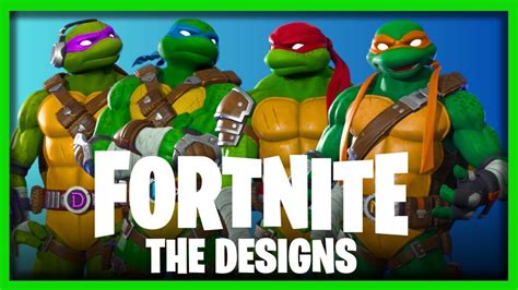 Ninja Turtles Fortnite Skins - A Close Look at the Turtle Designs - YouTube