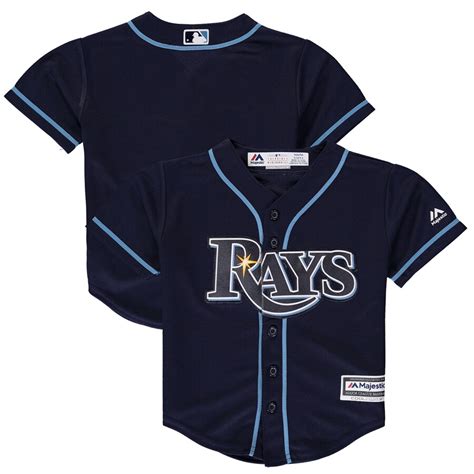 Tampa Bay Rays Majestic Preschool Official Cool Base Team Jersey – Navy