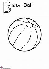 Letter B Free Coloring Pages TeachersMagcom sketch template