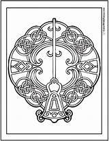 90 Celtic Coloring Pages Irish Scottish Gaelic sketch template