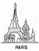 Paris Coloring Page · Creative Fabrica sketch template