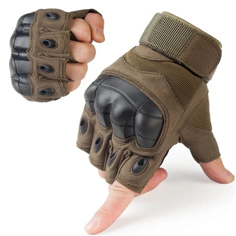 Tactical Gloves Military Army Combat Fingerless Airsoft Shooting Paintball Bicycle Gear Hard ...