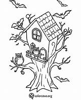 25 Cozy Treehouse Coloring Pages – The Color Cove sketch template