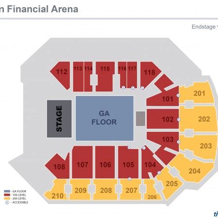 Seating Chart | Addition Financial Arena | Orlando, Florida