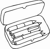 13 Different Types Of Pen Case Coloring Pages For Children  sketch template