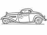 50s Car Coloring Pages sketch template