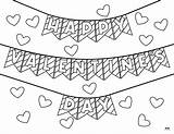 Happy Valentines Day Coloring Pages  15 Printabulls sketch template