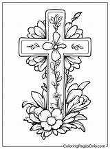 Easter Cross Free Coloring Page  Printable Pages sketch template